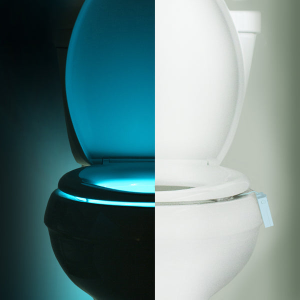 Toilet Night Light(2Pack), 9-Color Led Motion Activated Toilet Seat Light,  Fit Any Toilet Bowl,Toilet Bowl Light with Motion Sensor LED Washroom Night