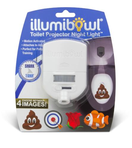 Projector Toilet Night Light! Project a Poop Emoji or Target by